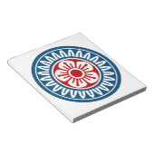 麻雀牌 1筒 イーピン_ロゴのみ-01 ノートパッド (アングル)