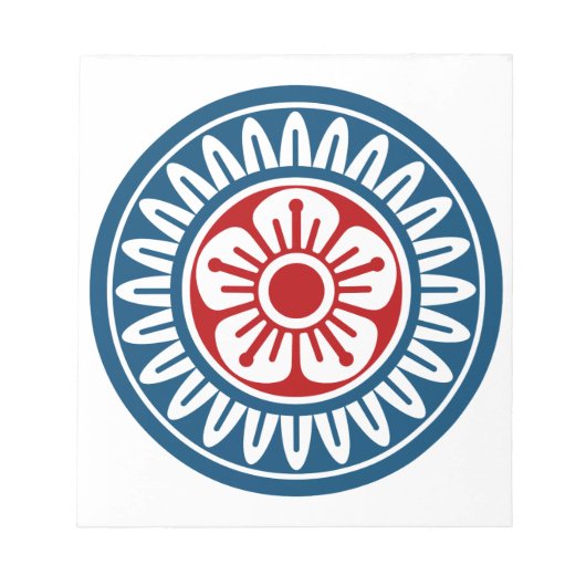 麻雀牌 1筒 イーピン_ロゴのみ-01 ノートパッド (正面)