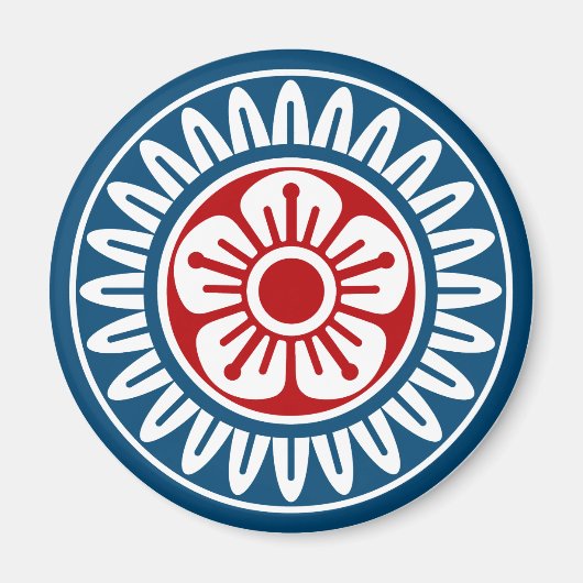 麻雀牌 1筒 イーピン_ロゴのみ-01 マグネット (正面)