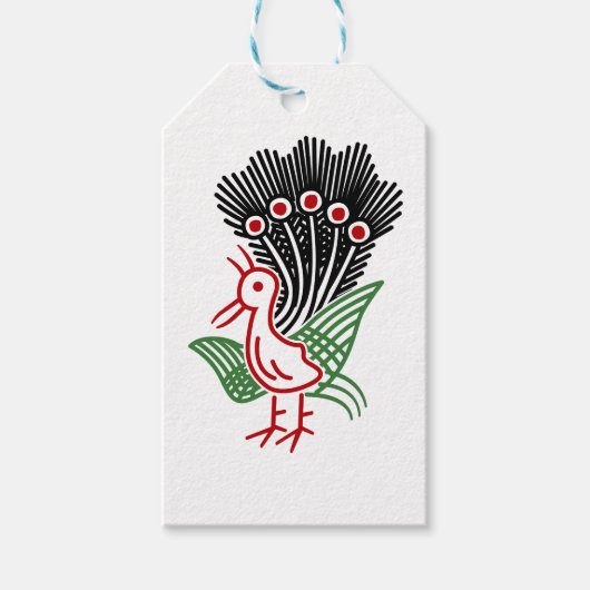 麻雀牌 1索 イーソウロゴのみ-01 ギフトタグ (正面)