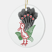 麻雀牌 1索 イーソウロゴのみ-01 セラミックオーナメント (左)