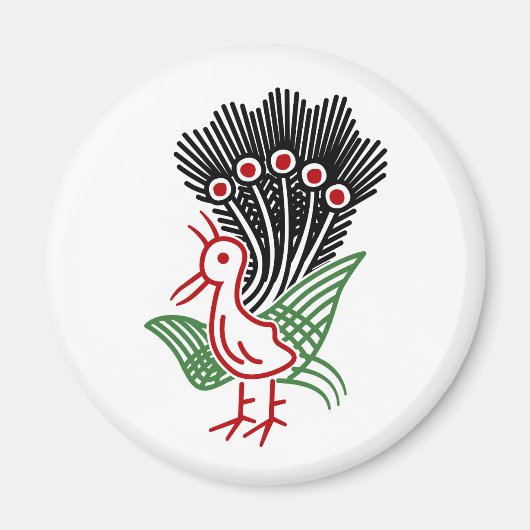 麻雀牌 1索 イーソウロゴのみ-01 マグネット (正面)