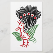 麻雀牌 1索 イーソウロゴのみ-01 便箋 (正面)