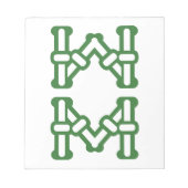 麻雀牌 8索 / EIGHT OF BAMBOOS -MAHJONG TILE- ノートパッド (正面)