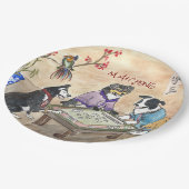 麻雀犬 –  ペーパープレート (アングル)