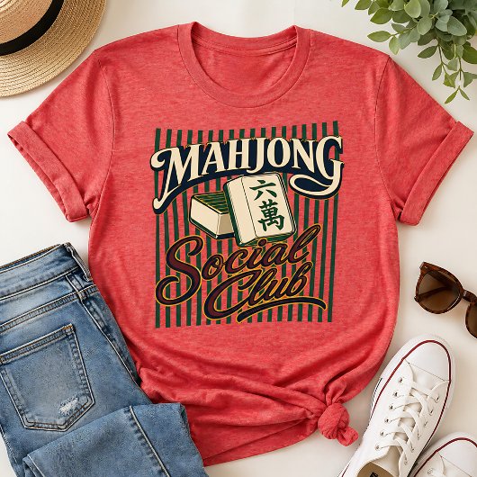 麻雀社交クラブ レトロボールド トライブレンドTシャツ