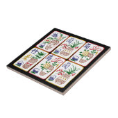 麻雀花とワンサークル タイル (側面)