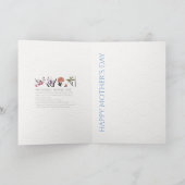 麻雀花の母の日カード サンキューカード (内部)