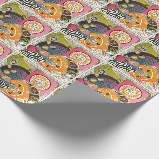 麻雀財布 ラッピングペーパー (角)