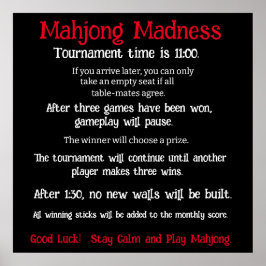 麻雀麻雀中国の大会のポスター ポスター