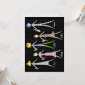 麻雀100年フラットグリーティングカード カード (正面/裏面インサイチュ)