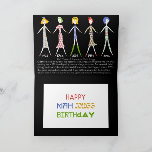 麻雀100年 カード (内部)