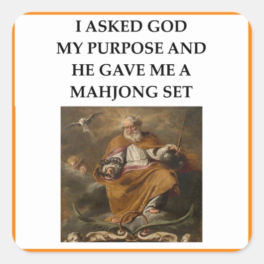 麻雀 スクエアシール (正面)