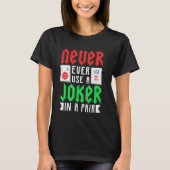 麻雀 - ペアにジョーカーを使わない Tシャツ (正面)