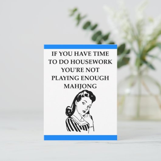 麻雀 ポストカード (スタンド正面)