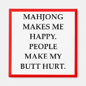 麻雀 マグネット (正面)