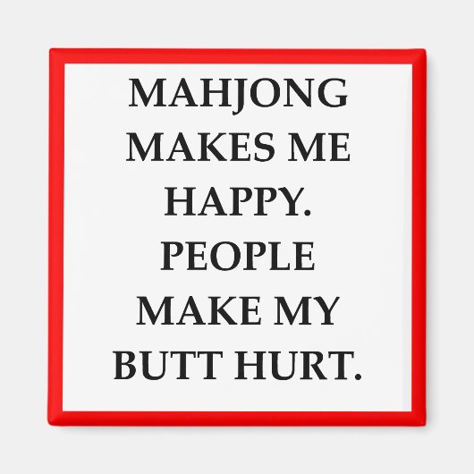 麻雀 マグネット (正面)