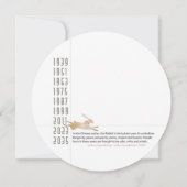 麻雀 ラビットイヤー フラットカード 招待状 (裏面)