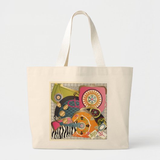 麻雀 ラージトートバッグ (正面)