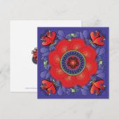 麻雀 ローズ フラット カード (正面/裏面)