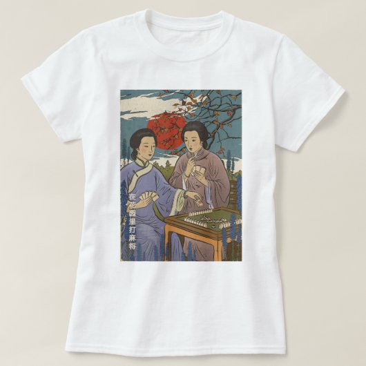 麻雀 Tシャツ (デザイン正面)