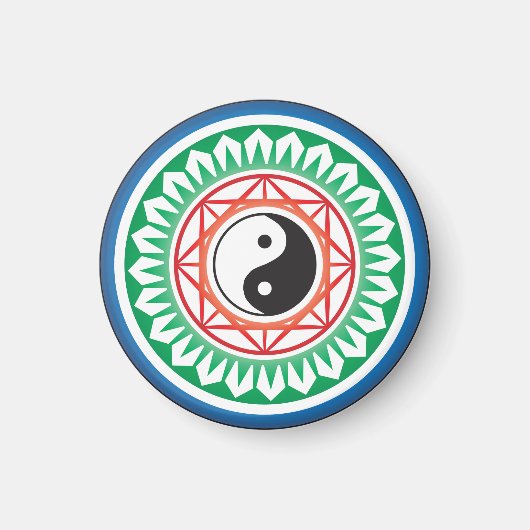 麻雀 Yin Yang ワンドット マグネット (正面)