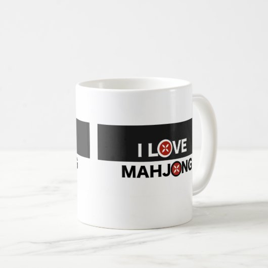 麻雀OがMJフラワーに置き換わるのが大好き コーヒーマグカップ (正面右)