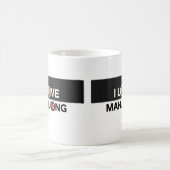 麻雀OがMJフラワーに置き換わるのが大好き コーヒーマグカップ (中央)