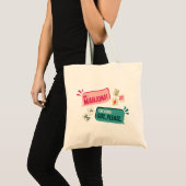 麻雀Tote-Me: 麻雀！ザ・カード：Girl, Please トートバッグ (正面(商品))