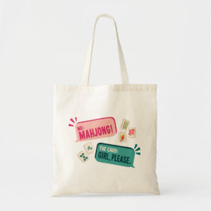 麻雀Tote-Me: 麻雀!ザ・カード:Girl, Please トートバッグ