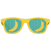 黄おもしろいバナナ果実パーティーサングラス レトロサングラス (正面)