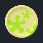 黄おもしろい緑のスライムキッズパーティー ペーパープレート<br><div class="desc">黄おもしろい緑スライムキッズパーティー紙プレート</div>