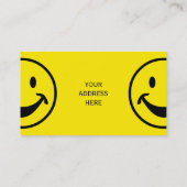 黄おもしろい色とストライプ+あなたの背中。&アイディア 名刺 (裏面)