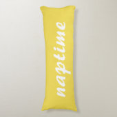 黄おもしろい色と白の標準時 ボディピロー (正面縦)