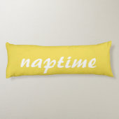 黄おもしろい色と白の標準時 ボディピロー (裏面)