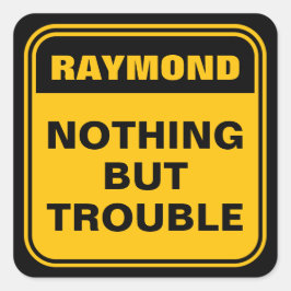 黄おもしろい色はトラブル警告のサインsque スクエアシール