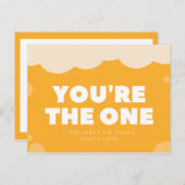 黄おもしろい色飲 ポストカード (正面/裏面)