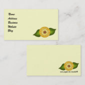 黄お洒落デイジー 名刺 (正面/裏面)