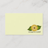 黄お洒落デイジー 名刺 (裏面)