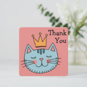 黄お洒落冠の青い猫ありがとう (スタンド正面)