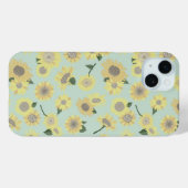 黄お洒落色ティール（緑がかった色）ひま色彩の鮮やかわい Case-Mate iPhoneケース (裏面 (横))