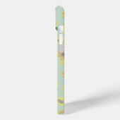 黄お洒落色ティール（緑がかった色）ひま色彩の鮮やかわい Case-Mate iPhoneケース (裏面 / 左)