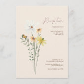 黄お洒落野草結婚披露宴 エンクロージャーカード (正面)