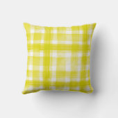黄かわいらしチェックのパターンのホームデコール クッション (裏面)