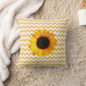 黄かわいらし山形・ひまわり クッション (ブランケット)