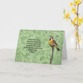 黄かわいらし歌鳥聖歌カード カード (黄色い花)