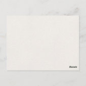 黄かわいらし紫ワイルドフラワーリース結婚ズ ポストカード (裏面)