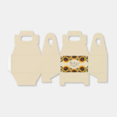 黄かわいらし色のヒマワリ フェイバーボックス (折り畳みなし)