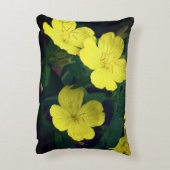 黄かわいらし色の紫の花  アクセントクッション (裏面(縦))