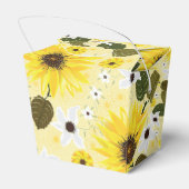 黄かわいらし色ひまわりガーデンフローラ フェイバーボックス (裏面サイド)